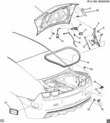 10-13 Camaro SS Trunk Weatherstrip 92242227